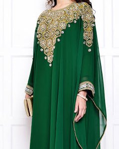 abaya dubai vert
