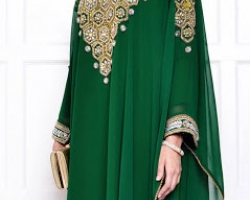 abaya dubai vert