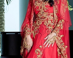 abaya-moderne-rouge