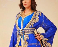 caftan-bleu-satin-soie