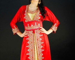 caftan-dore-rouge