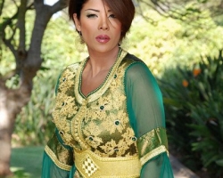 caftan-dore-vert