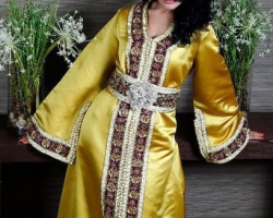 caftan-jaune-velours