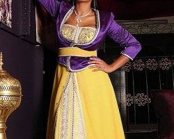 caftan-jaune-violet