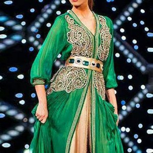 caftan-marocain-vert