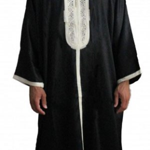 gandoura-homme-noir
