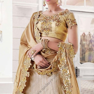 lehenga-choli-dore-pas-cher