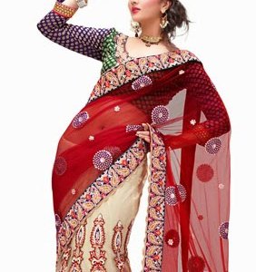lehenga-choli-rouge-traditionnelle