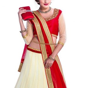 lehenga-choli-rouge