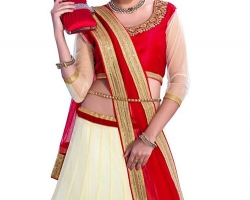 lehenga-choli-rouge