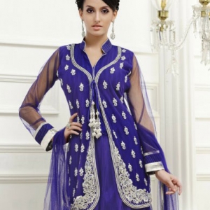 salwar-kameez-bleu-argent