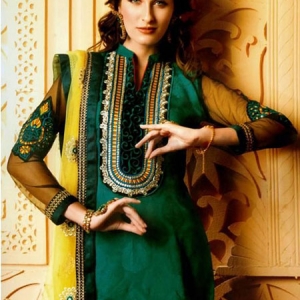 salwar-kameez-vert-pas-cher