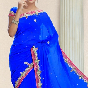 sari-indien-bleu-pas-cher