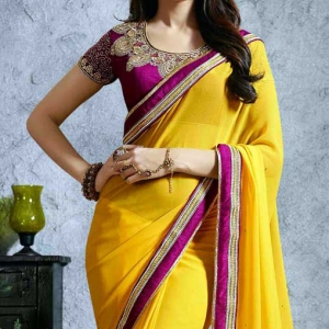 sari-indien-jaune-velours