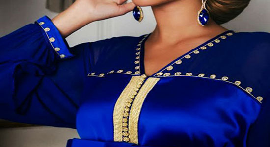 caftan bleu