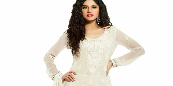 salwar kameez blanc