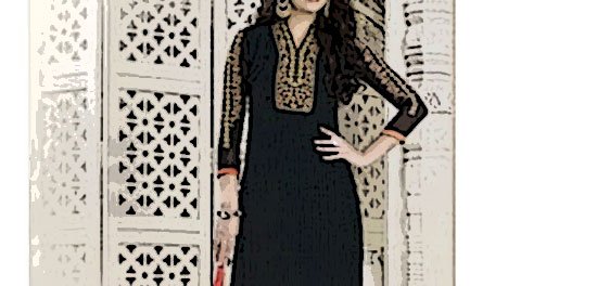 salwar kameez noir