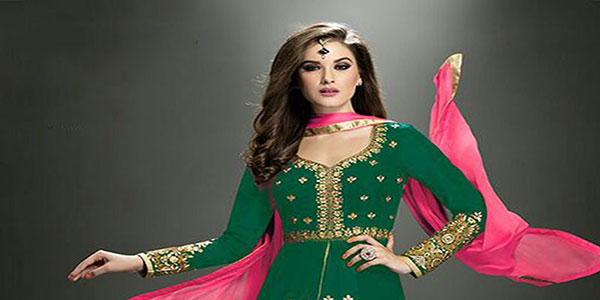 salwar kameez vert