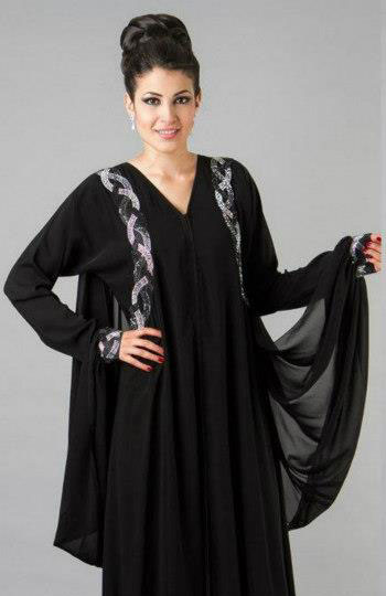 abaya dubai noir chic