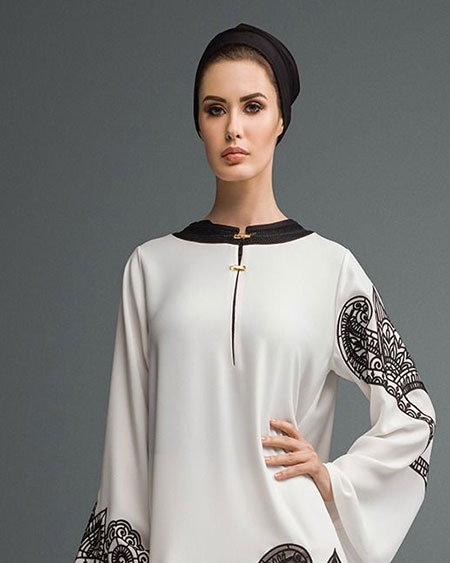 abaya dubai raffinee blanche