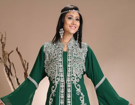 caftan dubai perlé papillon