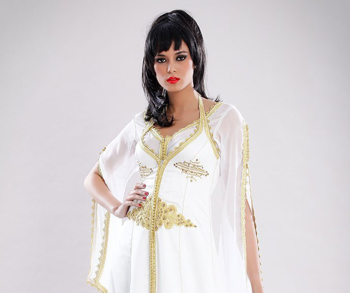 caftan jupe motif