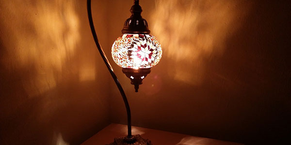 lampe de chevet orientale