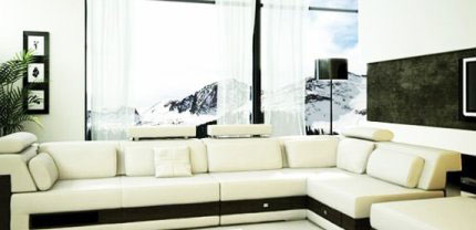 salon marocain moderne blanc