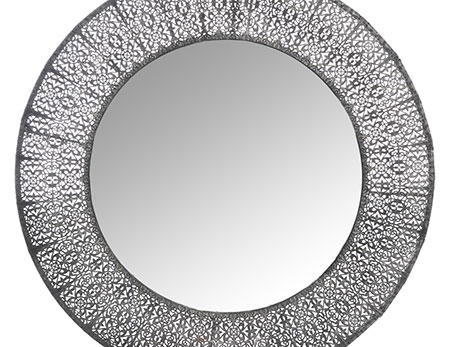 miroir oriental argente pas cher