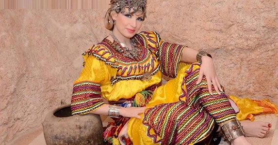 robe kabyle jaune